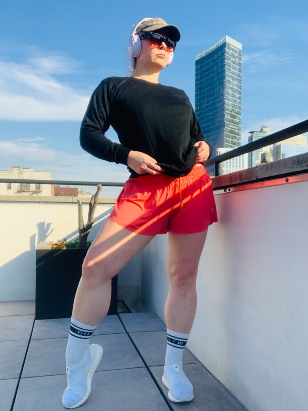 Hi-Vis Womenโs Coral Nylon Shorts Skort Liquid Feel Drawstring Elastic Waist